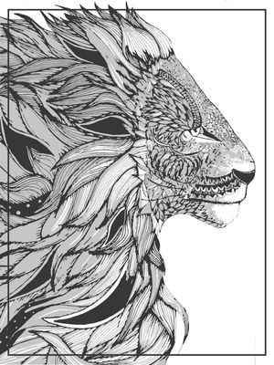 ZENTANGLE LION