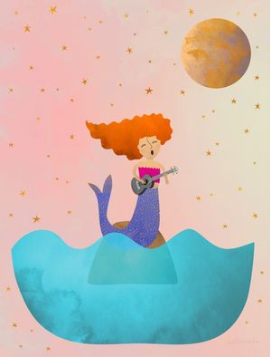 SEREIA COM UKELELE - ROSA