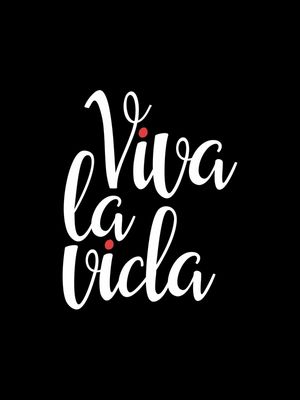 VIVA LA VIDA FUNDO PRETO