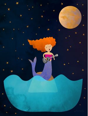 SEREIA E UKELELE - AZUL