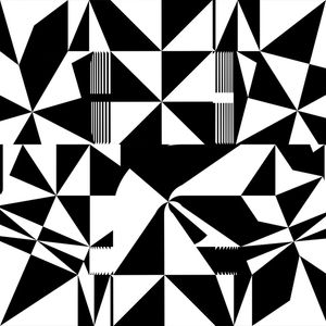 GEOMÉTRICO ABSTRATO PRETO E BRANCO PADRÃO