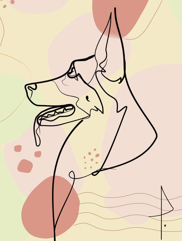 PASTOR ALEMÃO LINEART