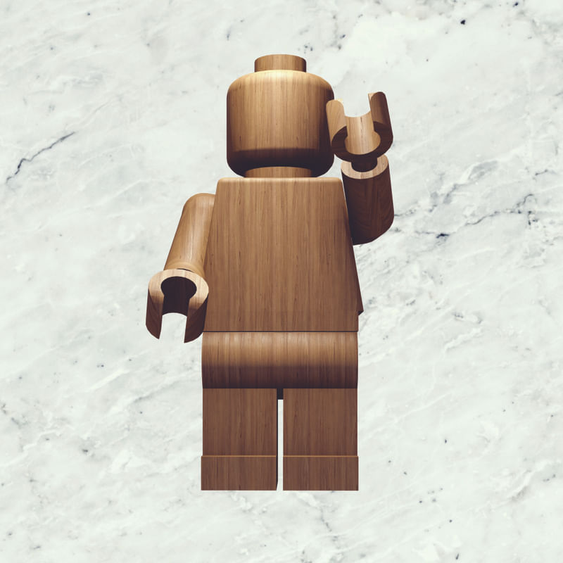LEGO DE MADEIRA 3D