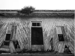 CASA DE MADEIRA ABANDONADA
