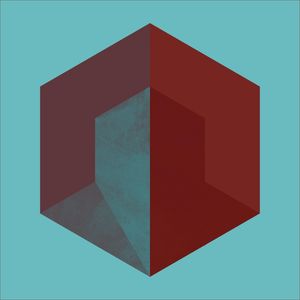 CUBO CUBO AZUL E VERMELHO
