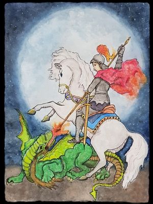 SÃO JORGE - AQUARELA
