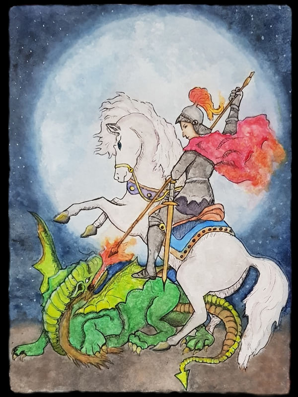 SÃO JORGE - AQUARELA
