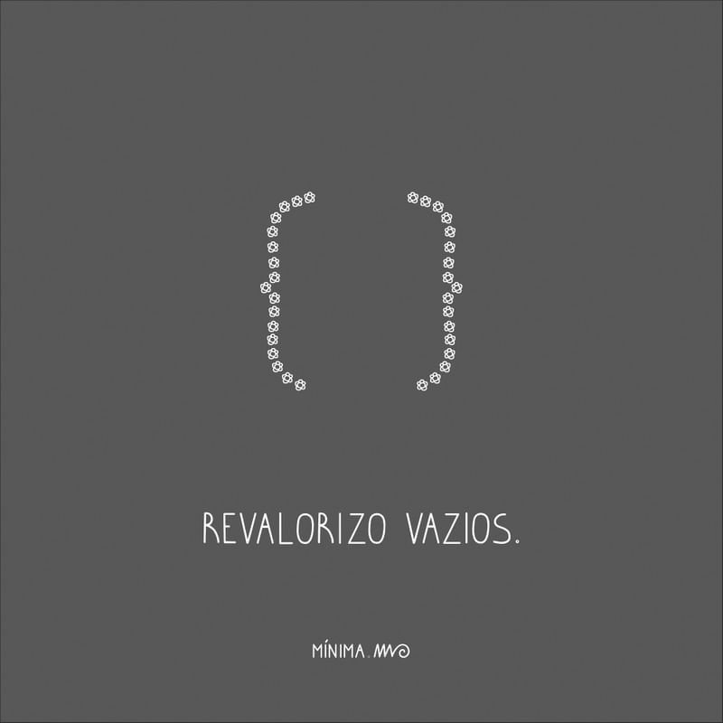 Revalorizo vazios.