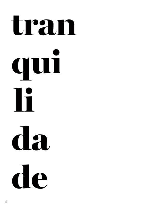TRANQUILIDADE 2020