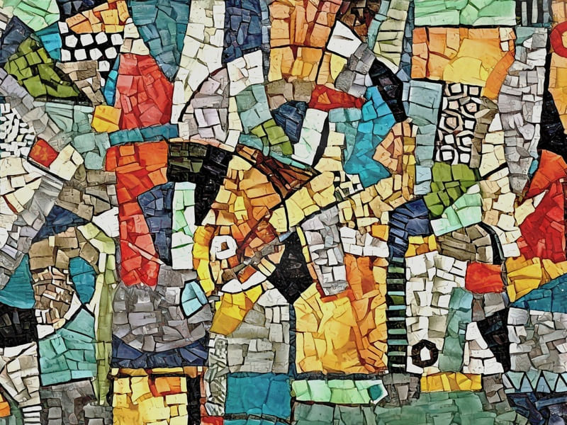 MOSAICO ABSTRATO GEOMETRICO 4
