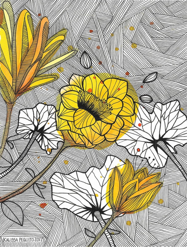 YELLOW FLOWER LINE