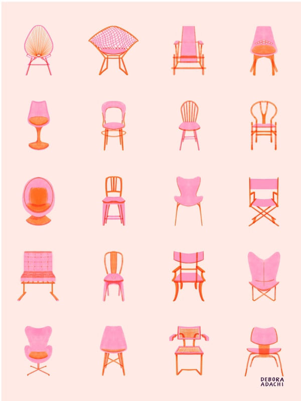 ICONIC CHAIRS - ARCHITECTURE - CADEIRAS ICÔNICAS - ARQUITETURA - DESIGN DE INTERIORES