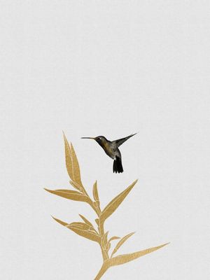 HUMMINGBIRD & FLOWER II