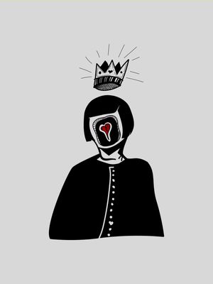 RAINHA DE CORAÇÃO FUNDO BRANCO
