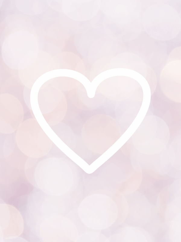 CORAÇÃO ROSA E BRANCO