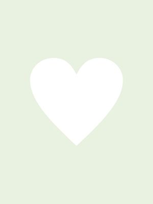CORAÇÃO BRANCO E VERDE