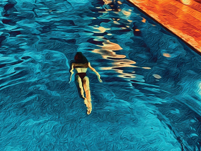 SWIMMING ALONE