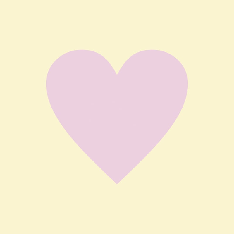 CORAÇÃO ROSA FUNDO AMARELO