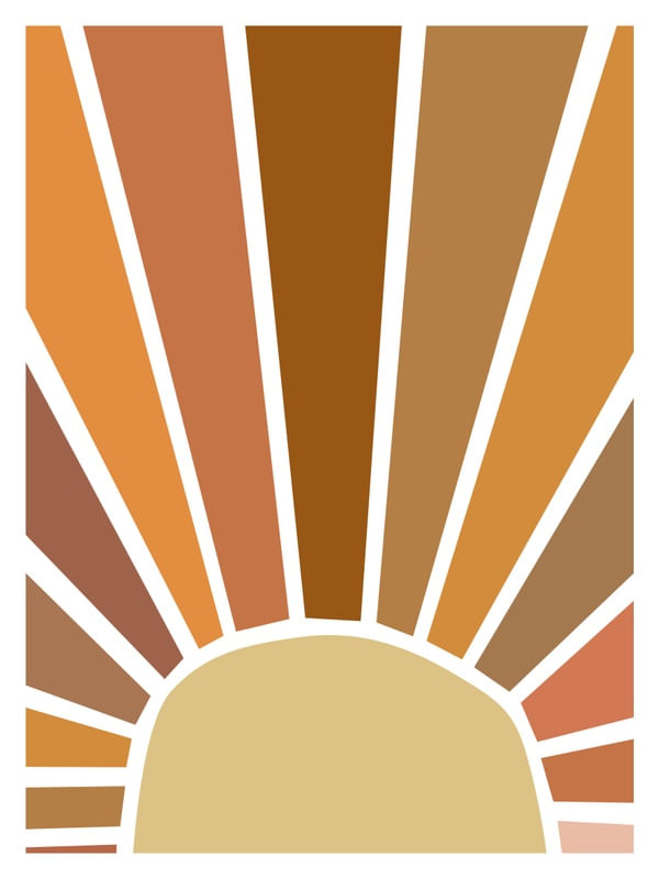 COLOURFUL BOHEMIAN HALF SUN