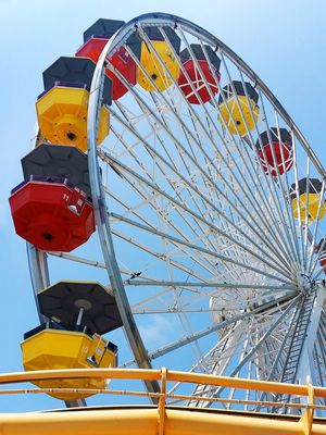 RODA GIGANTE NO PIER DE SANTA MONICA