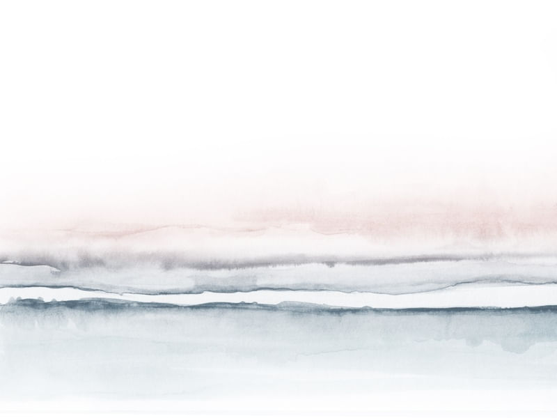 WATERCOLOR LANDSCAPE IN TWO COLORS