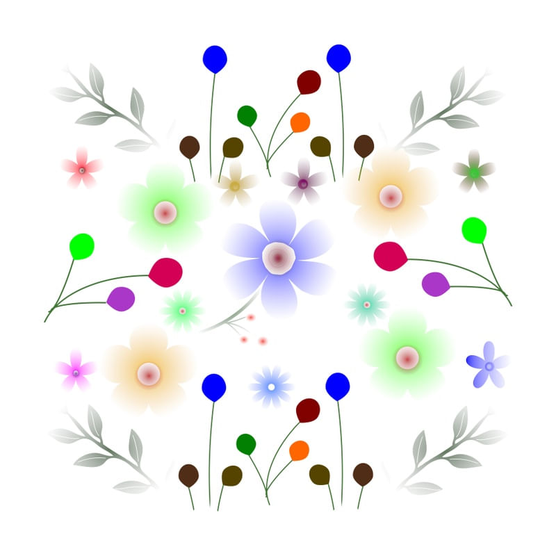 FLORES MINIMALISTA MULTICOLORIDAS