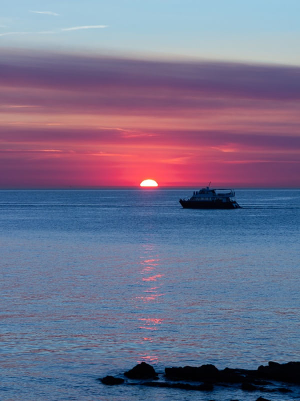 PÔR DO SOL EM PUNTA BALLENA - URUGUAI