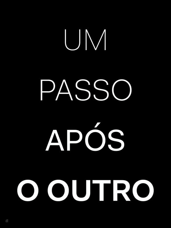 UM PASSO APÓS O OUTRO 20N