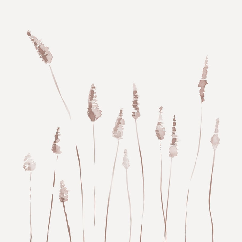 BOTANICAL WATERCOLOR I - SQUARE