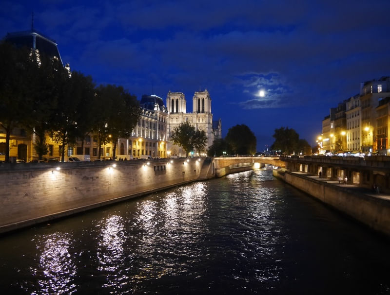 NOTRE DAME AT NIGHT