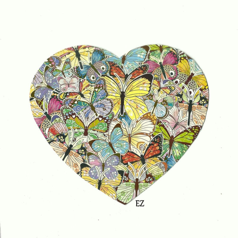 COLAGEM - BUTTERFLIES HEART