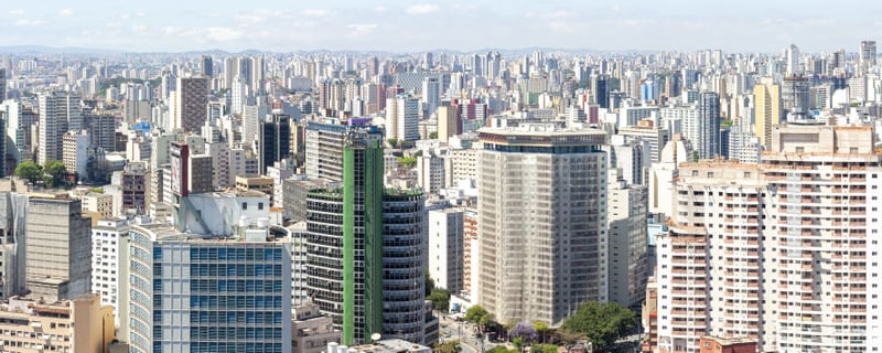 HORIZONTE PAULISTANO EM PANORÂMICA 02 - SÉRIE DÍPTICA