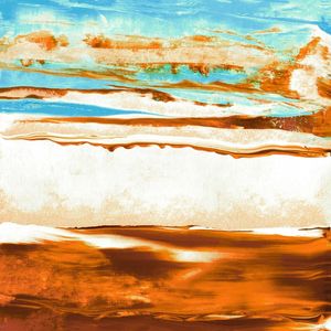LET GO, RUST AQUA WHITE 1