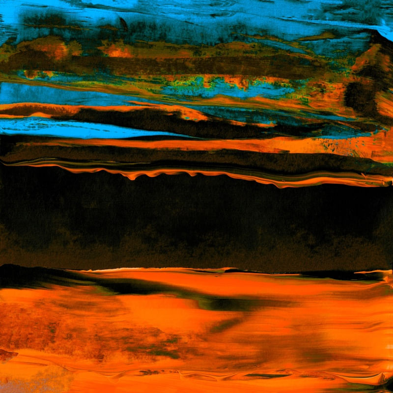 LET GO, ORANGE BLUE BLACK 1