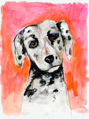 DÁLMATA AQUARELA POP