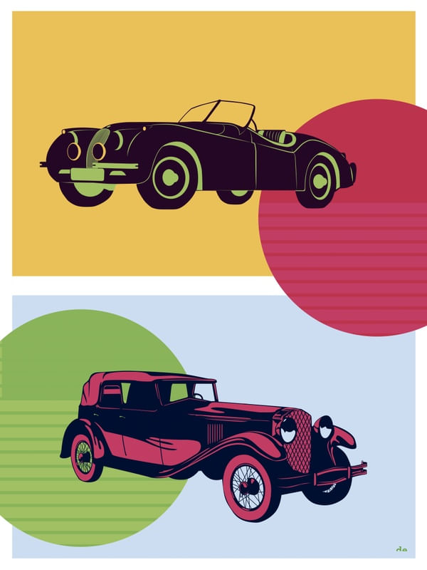 VINTAGE CAR - DUO CONVERSÍVEL