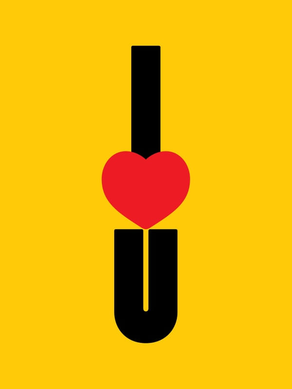 I LOVE U FUNDO AMARELO