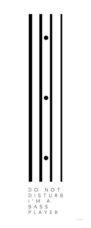 INSTRUMENTOS DO NOT DISTURB FUNDO BRANCO 3/4