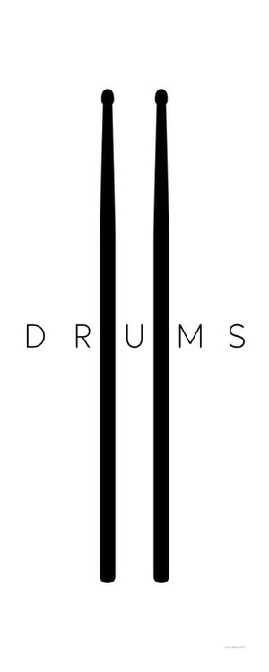 INSTRUMENTO BATERIA FUNDO BRANCO