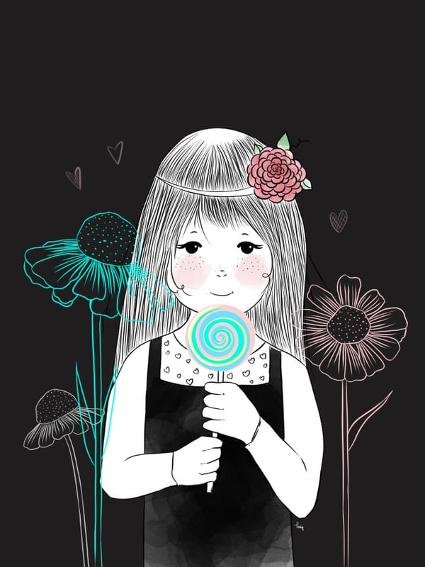 MENINA FLORAL