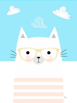 GATINHO COM ÓCULOS