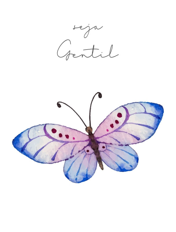 BORBOLETA SEJA GENTIL