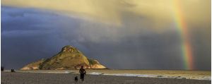 ARCO-IRIS NA PRAIA