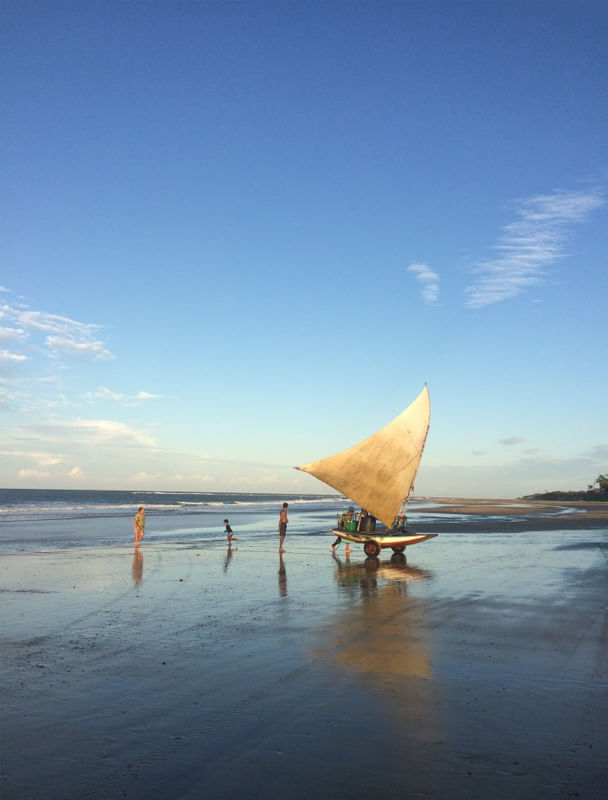 A JANGADA E O MAR