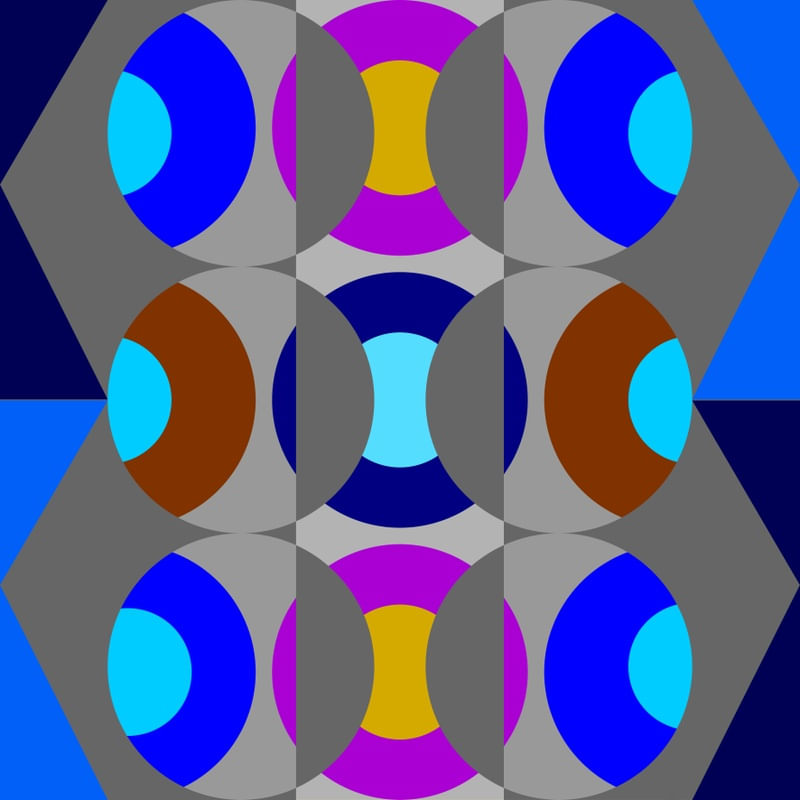 GEOMETRIA MINIMALISTA MULTICOLORIDA