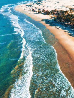 AREIA, ONDAS E MAR