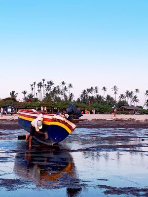 BARCO À BEIRA-MAR
