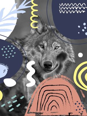 GEOMETRIC WILD WOLF