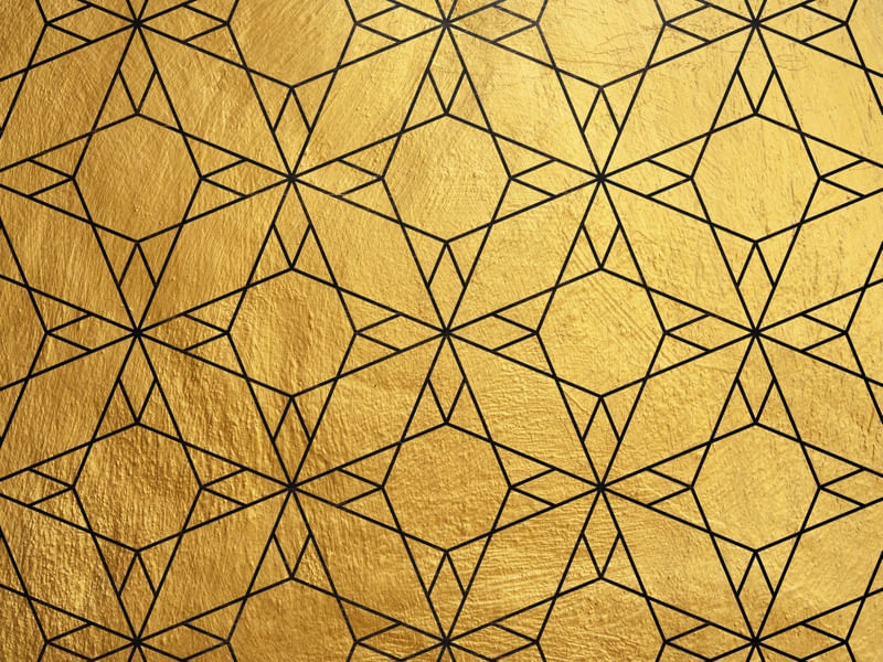 MOSAICO DOURADO DE LUXO