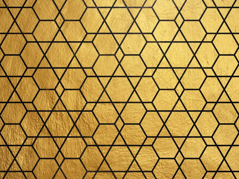 MOSAICO DOURADO DE LUXO II